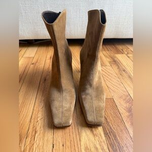 Philippe Model Brown Suede Heeled Boots